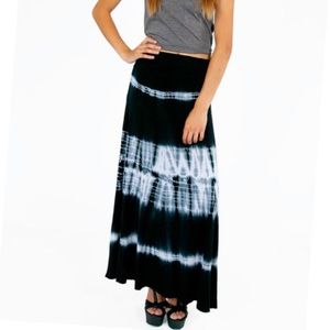 Tobi Tie Dye Maxi Skirt